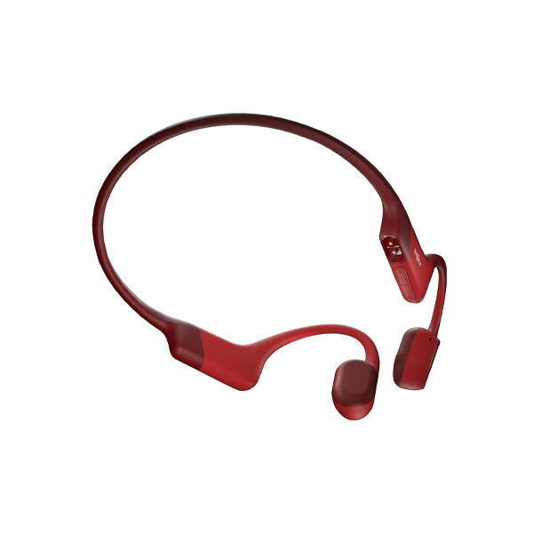 Shokz OpenRun Wireless Open-Ear Headphones (Red)