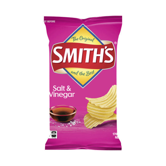Smith's Crinkle Cut Salt And Vinegar Potato Chips | 170g