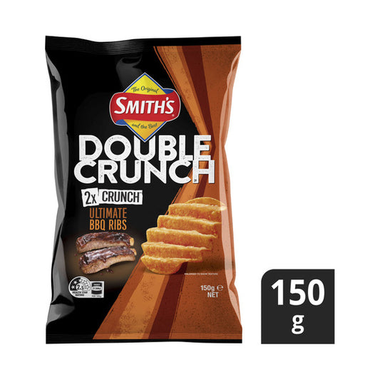 Smith's Double Crunch Ultimate BBQ Ribs Potato Chips | 150g
