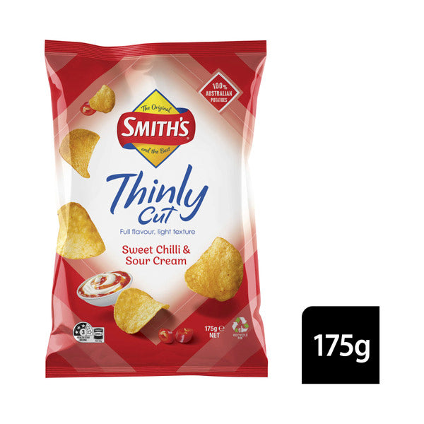 Smith's Sweet Chilli And Sour Cream Thinly Cut Potato Chips | 175g