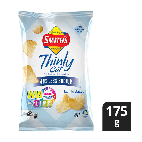 Smith's Thinly Cut Potato Chips Lighlty Salted | 175gs