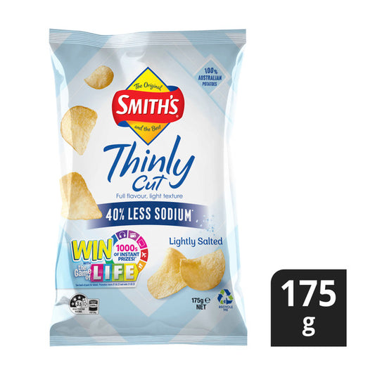 Smith's Thinly Cut Potato Chips Lighlty Salted | 175gs