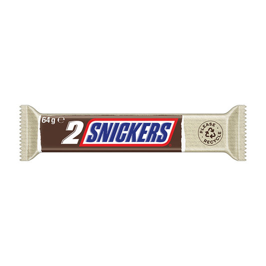 Snickers Chocolate Bar Peanuts Caramel Nougat 2 pieces | 64g