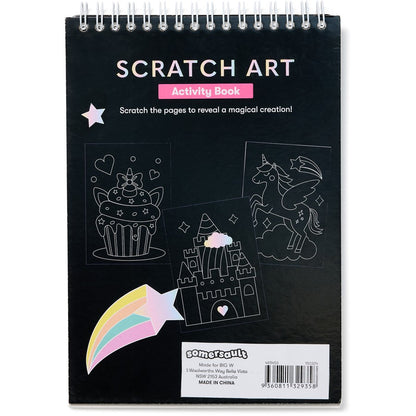 Somersault Unicorn Scratch Art Activity Book