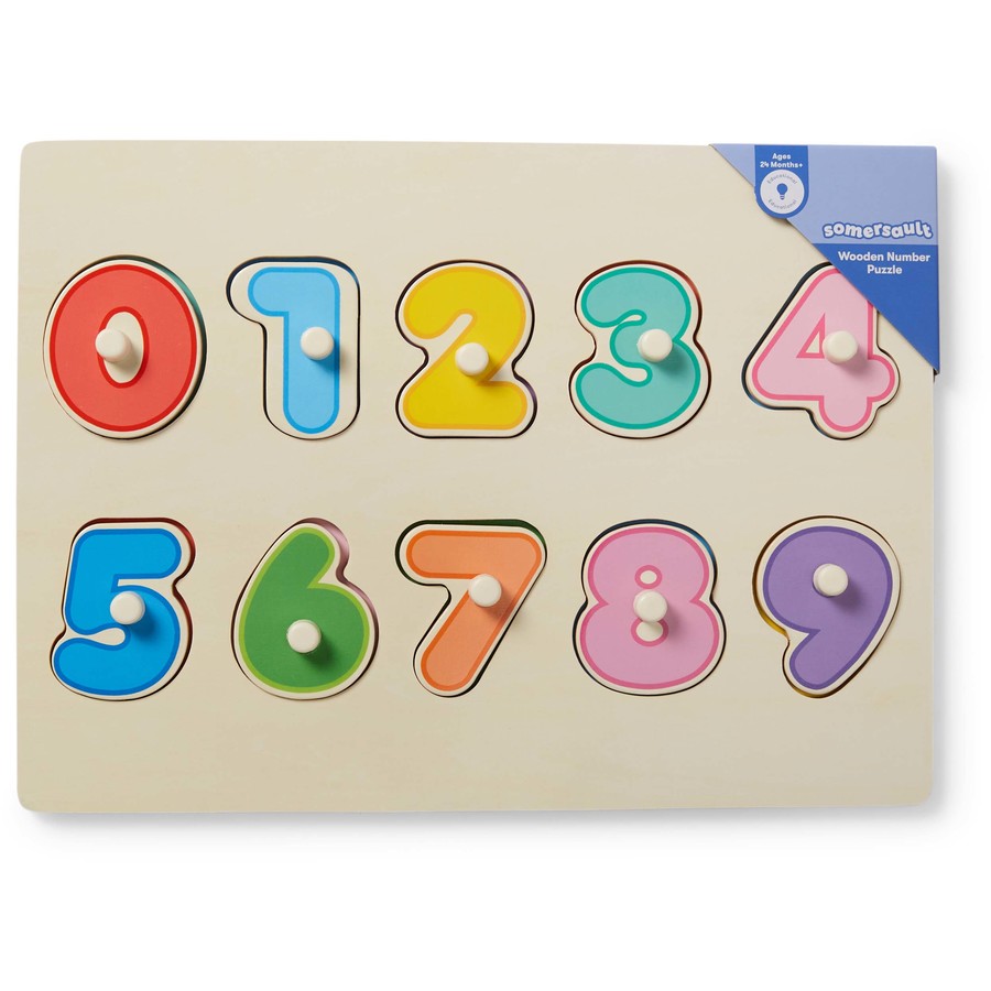 Somersault Wooden Number Puzzle Board