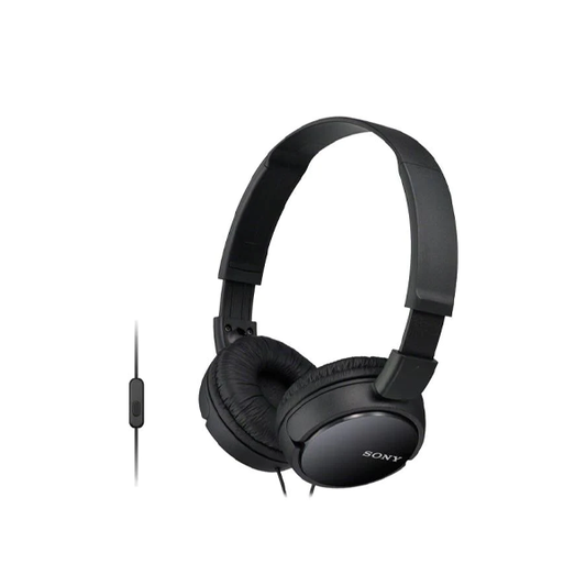 Sony MDR-ZX110APB Sound Monitoring On-Ear Headphones (Black)