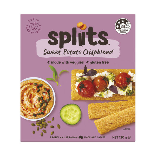 Spliits Crispbread Sweet Potato | 130g