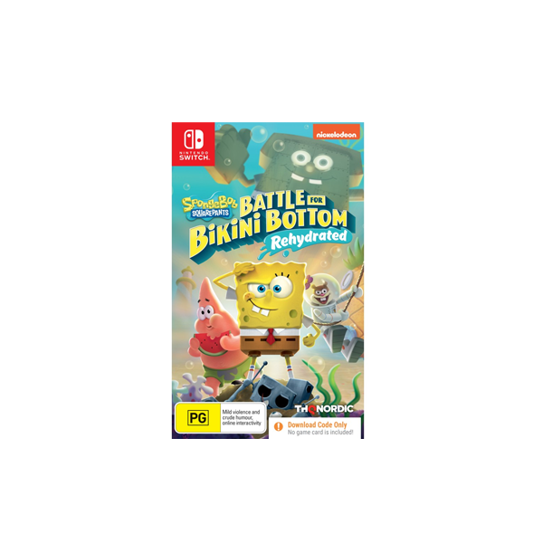 Spongebob Squarepants: Battle for Bikini Bottom - Rehydrated (Code in Box) - Nintendo Switch