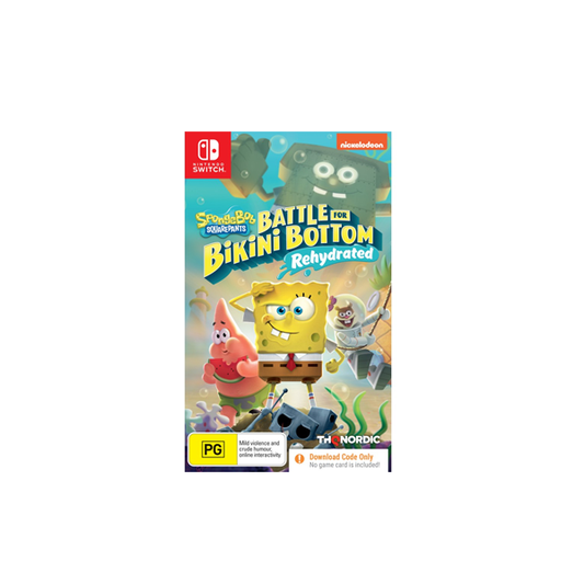 Spongebob Squarepants: Battle for Bikini Bottom - Rehydrated (Code in Box) - Nintendo Switch