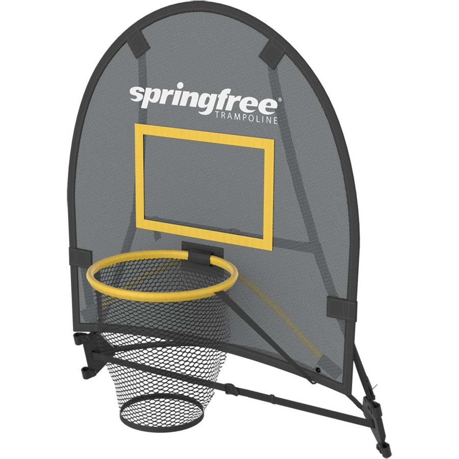 Springfree Large Square Trampoline 3.4m x 3.4m Bundle - Hoop, Ladder, Storage Bag