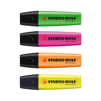 Stabilo Boss Original Highlighters 4 Pack - Multi