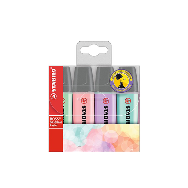 Stabilo Boss Pastel 4 Pack