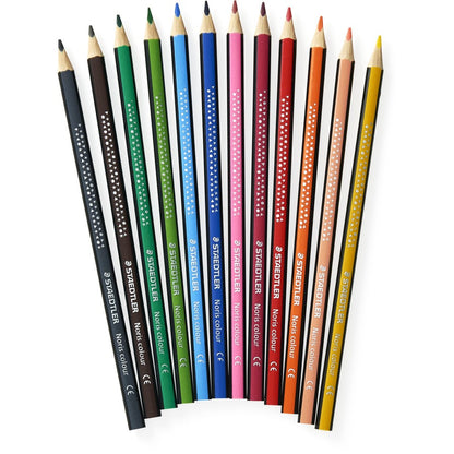 Staedtler Noris Coloured Triangular Pencil 12 Pack