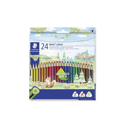 Staedtler Noris triangular colour pencils 24 Pack