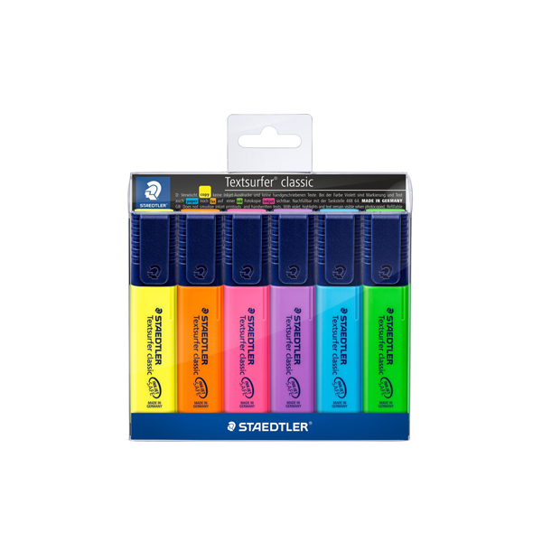 Staedtler Textsurfer Classic Highlighter 6 Pack