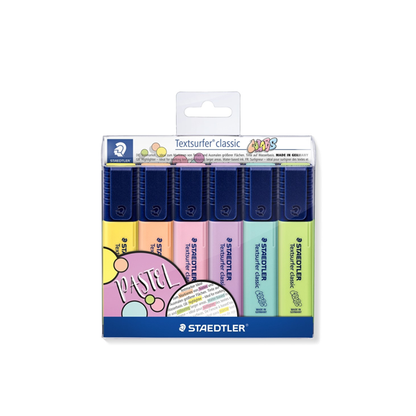 Staedtler Textsurfer Pastel Highlighter 6 Pack