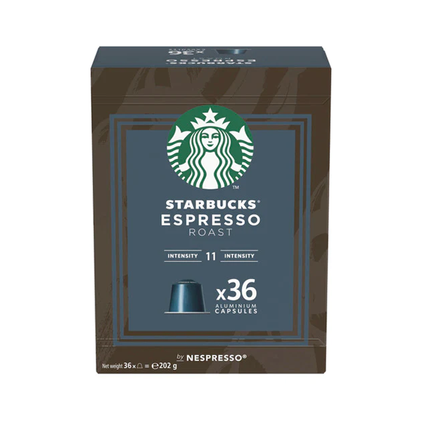 Starbucks Dark Espresso Roast Coffee Capsules By Nespresso 205g | 36 pack