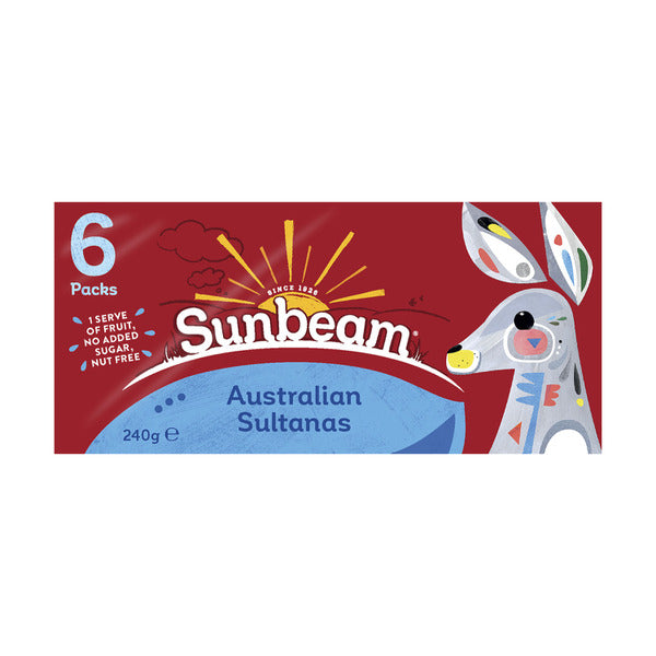 Sunbeam Sultanas Snack 6 Pack | 240g