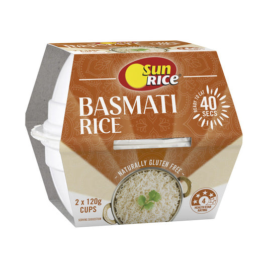 Sunrice Basmati Rice Cup 2 pack | 240g