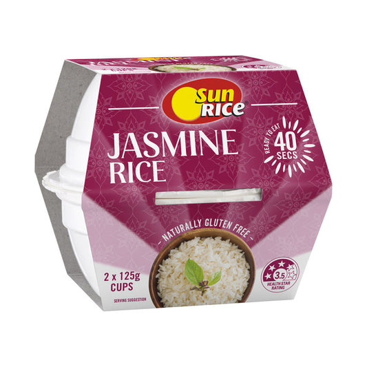 Sunrice Jasmine Rice Cup 2 pack | 250g