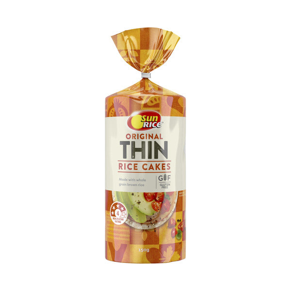 Sunrice Thin Original Gluten Free Rice Cakes | 150g