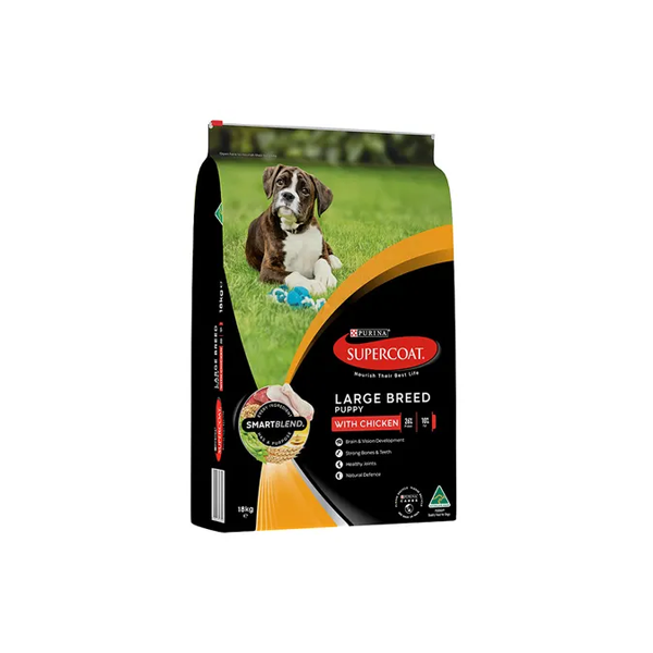 Supercoat Smartblend Chicken Large Puppy Food 18kgx2