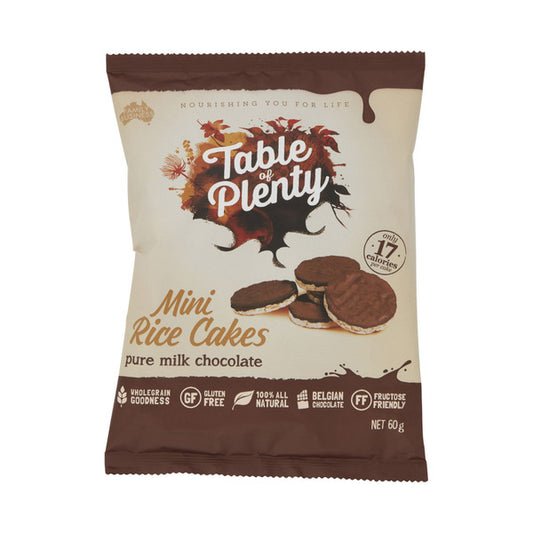 Table of Plenty Sharepack Milk Chocolate Mini Rice Cakes | 60g