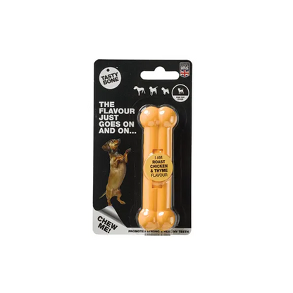 Tasty Bone Nylon Roast Chicken & Thyme Bone Dog Toy