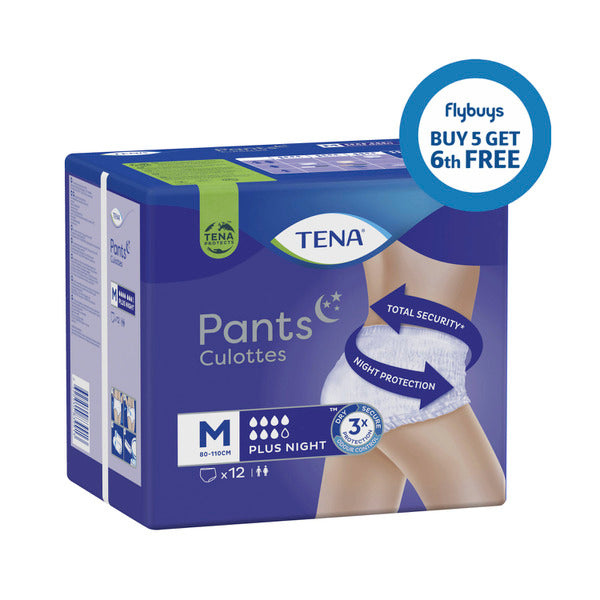 Tena Night Incotinence Pads Medium | 12 pack