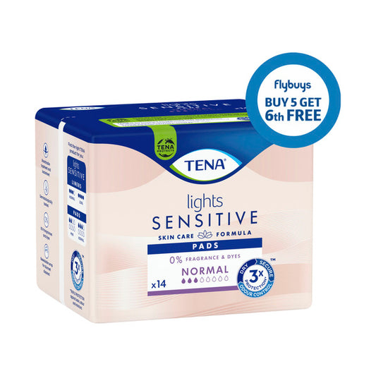 Tena Pads Lights Sensitive Long | 14 pack