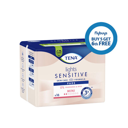 Tena Pads Lights Sensitive Standard | 16 pack