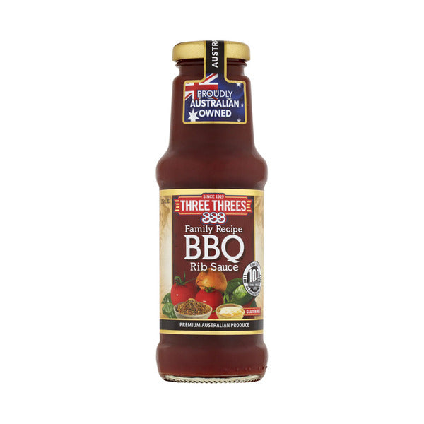 Three Threes Rib BBQ Sauce | 275mL