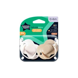 Tommee Tippee Baby Cherry Latex Dummy 2 Pack 0-6m | 2 pack