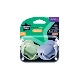Tommee Tippee Baby Cherry Latex Dummy 2 Pack 18-36m | 2 pack