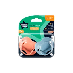Tommee Tippee Baby Cherry Latex Dummy 2 Pack 6-18m | 2 pack