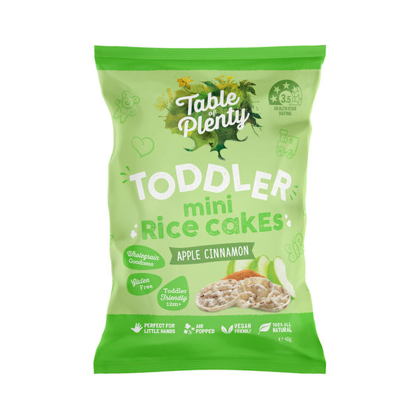 Top Toddler Mini Rice Cake Apple & Cinnamon | 40g x 2 Pack