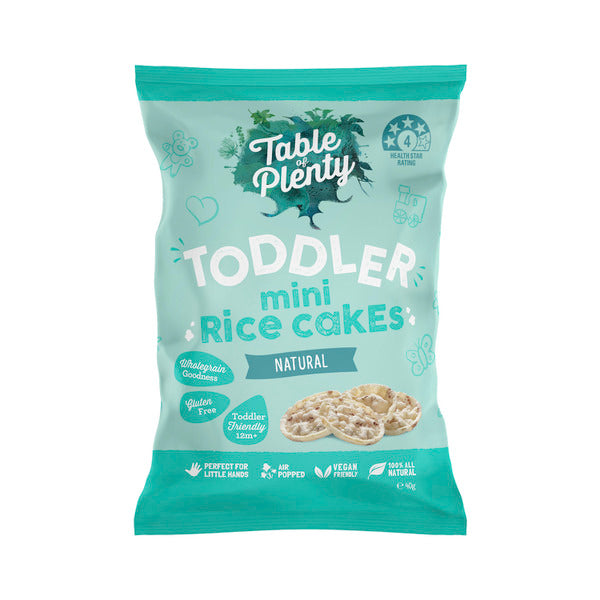 Top Toddler Mini Rice Cakes Natural | 40g x 2 Pack