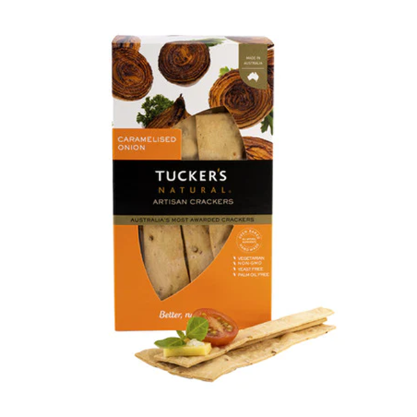 Tuckers Natural Artisan Crackers Caramelised Onion | 100g