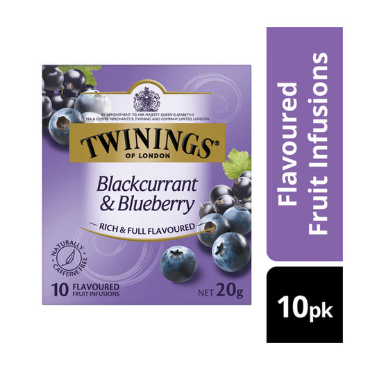Twining's Blackcurrant & Blueberry Infusions Tea Bags | 10 pack