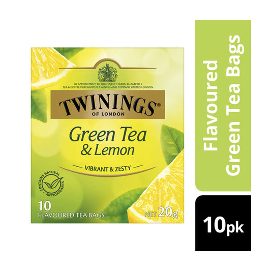 Twining's Green Tea And Lemon Tea Bags | 10 Pack