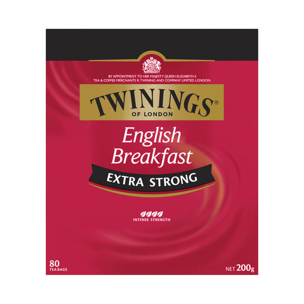 Twinings English Breakfast Extra Strong Tea Bags 80 pack | 200g