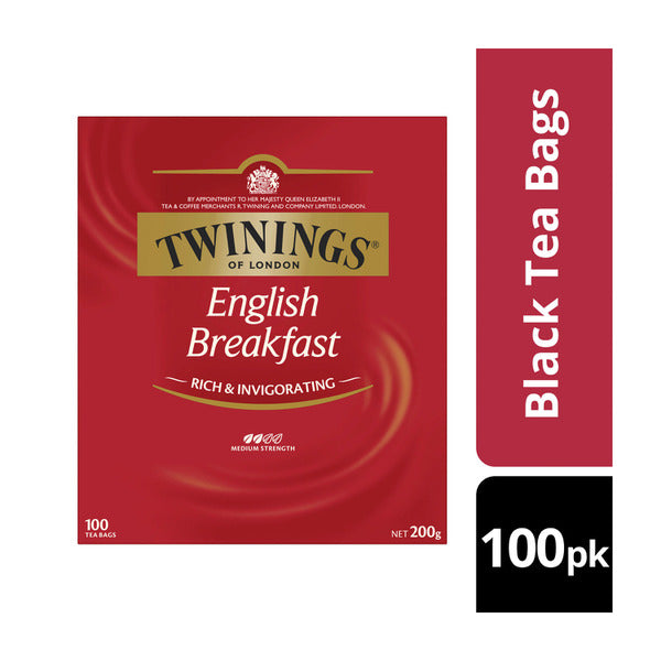 Twinings English Breakfast Tea Bags 100 pack | 200g