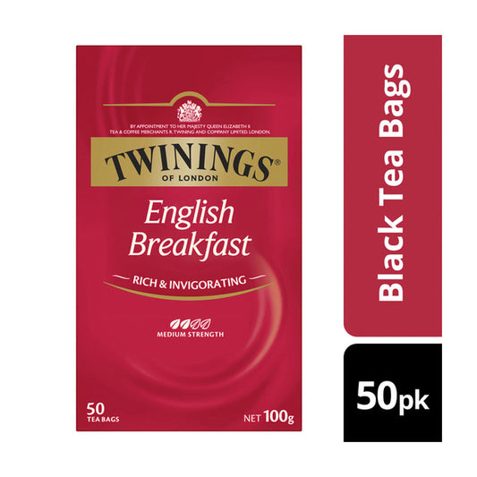 Twinings English Breakfast Tea Bags 50 pack | 100g