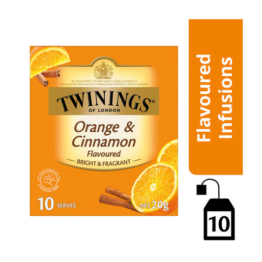 Twinings Infused Orange & Cinnamon Tea Bags | 10 pack