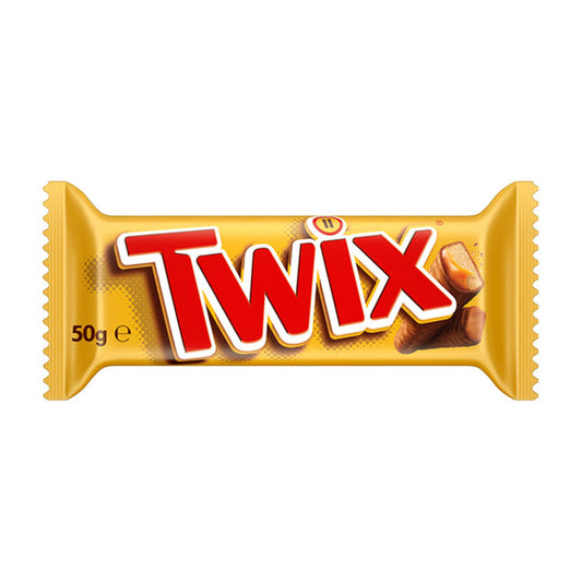 Twix Milk Chocolate Bar with Caramel Biscuit | 50g x 2 Pack