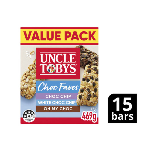 Uncle Toby's Choc Lovers Variety Muesli Bars | 15 pack
