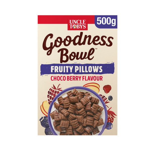 Uncle Tobys Goodness Bowl Fruity Pillows Choco Berry Flavour | 500g