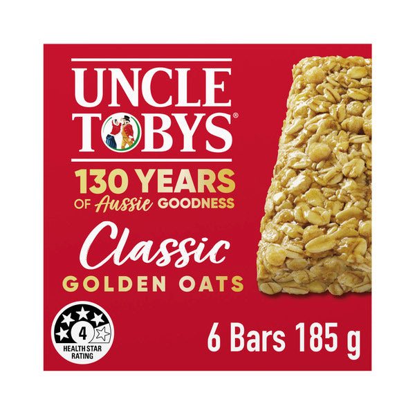 Uncle Tobys Nutritious Snacks Muesli Bars Golden Oats | 185g