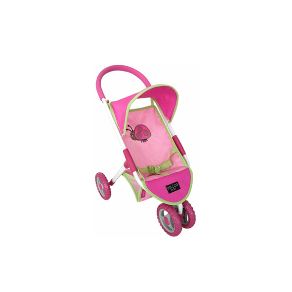 Valco 56cm Baby Like Mum Doll Pram/Mini Stroller Toy Kids Children Ladybug Pink