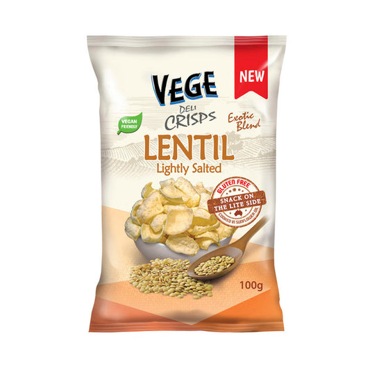 Vege Chips Deli Crisps Lentil Lightly Salted | 100g